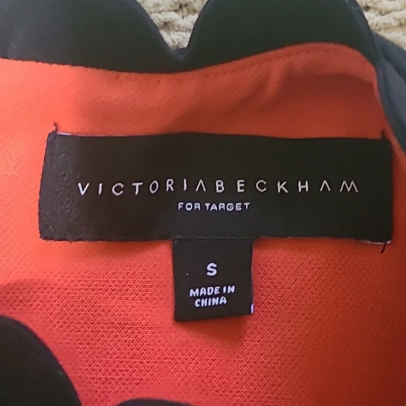 Victoria Beckham x Target Red & Black Mod Shift Dress - Size Sm - Picture 7 of 10